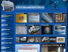 Tablet Screenshot of cegtablakeszites.hu